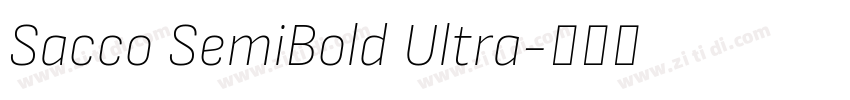 Sacco SemiBold Ultra字体转换
